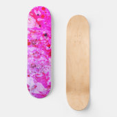 Rosa Rot Lila Moderne, Abstrakte Kunst Skateboard (Vorderseite)
