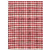 Rosa, Rot, Maron und Cream Tartan Kariert Tischdecke (Vorderseite)