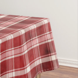 Rosa, Rot, Maron und Cream Tartan Kariert Tischdecke