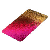 Rosa Rot und Goldmuster Magnet (Linke Seite)