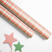 Rosa, Rot und Grün Kariert Geschenkpapier