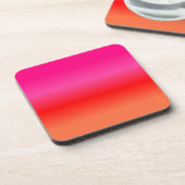 Rosa, Rot und Orange Gradient Untersetzer (Linke Seite)