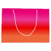 Rosa, Rot und orangefarbener Geschenksack Große Geschenktüte (Rückseite)