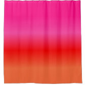 Rosa, Rot und Orangen Duschvorhang (Vorderseite)