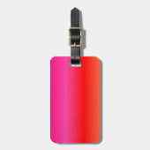 Rosa, Rot und Orangen Gepäckanhänger (Vorderseite vertikal)