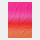 Rosa, Rot und Orangen Geschirrtuch (Vertikal)