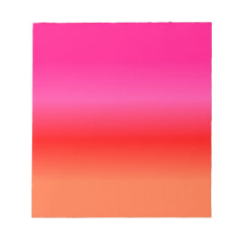 Rosa, Rot und Orangen Notizblock