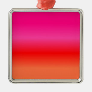 Rosa, Rot und Orangen Ornament Aus Metall