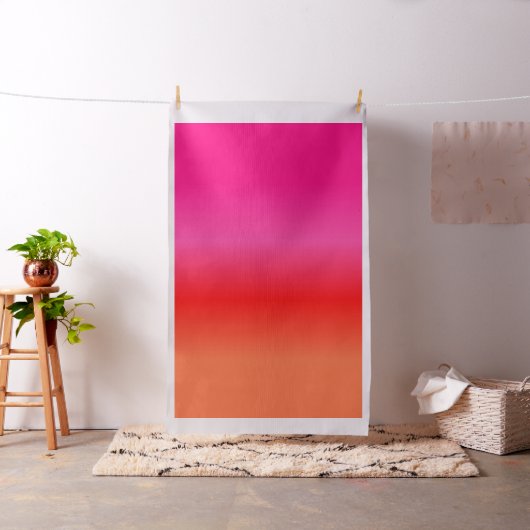 Rosa, Rot und Orangen Stoff (Beispiel)