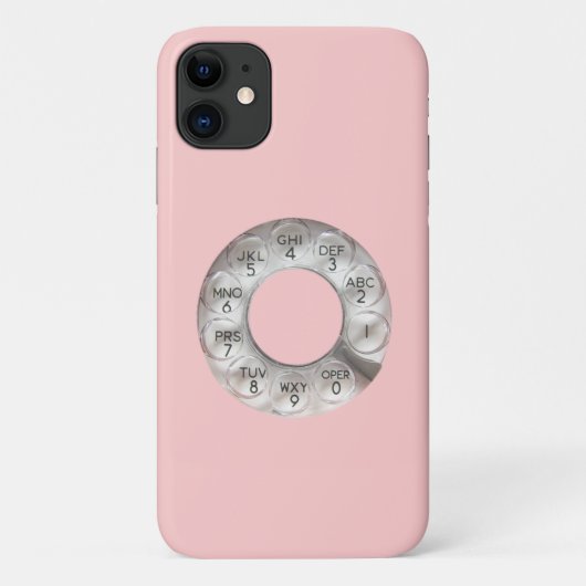 Rosa Rotary iPhone 11 Fall Case-Mate iPhone Hülle (Rückseite)