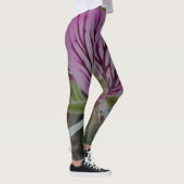 Rosa/rote Blume Leggings (Rechts)