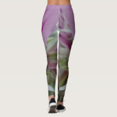 Rosa/rote Blume Leggings (Rückseite)
