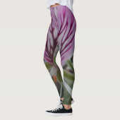 Rosa/rote Blume Leggings (Links)