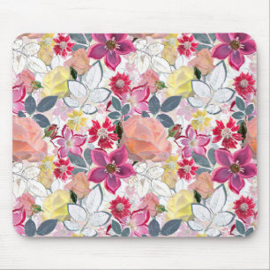 Rosa, rote Blume. Mousepad
