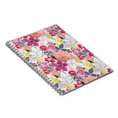 Rosa, rote Blume. Notizblock (Rechte Seite)