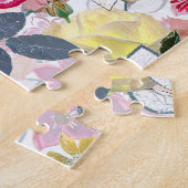 Rosa, rote Blume. Puzzle (Seite)