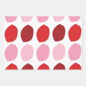 Rosa rote Blütenblätter Geschenkpapier Set (Vorderseite)