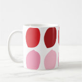 Rosa rote Blütenblätter Kaffeetasse (Links)