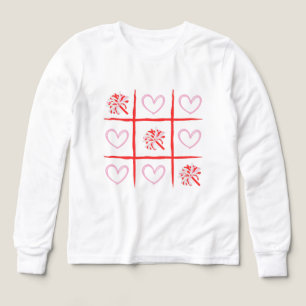 Rosa & Rote Cheer-Tic-Tac-Toe Valentinstag