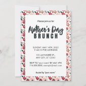 Rosa Rote Flora Einladung der Mutter (Vorderseite)