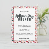 Rosa Rote Flora Einladung der Mutter (Stehend Vorderseite)