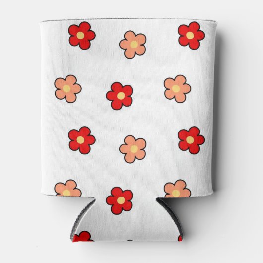 Rosa Rote Flora Lebhafter botanischer Frühling & S Dosenkühler (Vorderseite)