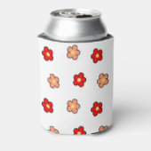 Rosa Rote Flora Lebhafter botanischer Frühling & S Dosenkühler (Kanne Rückseite)