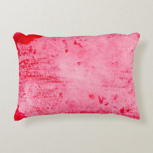 Rosa rote Grunge-Malfarbe-Textur Dekokissen