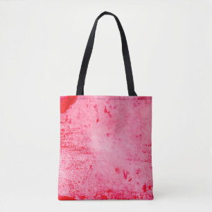 Rosa rote Grunge-Malfarbe-Textur Tasche