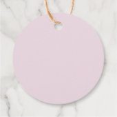 Rosa Rote Hand gezeichneter Galentinstag Geschenkanhänger (Rückseite)