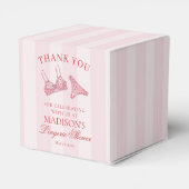 Rosa & Rote Herz Wäsche Dusche Braut Dessert Geschenkschachtel (Rückseite)