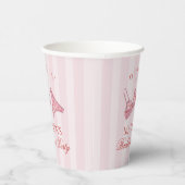 Rosa & Rote Herz Wäsche Junggesellinnenabschied Sl Pappbecher (Rechts)