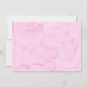 Rosa Rote Herzen Geburtstag Dankeskarte (Rückseite)