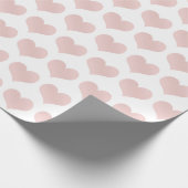 Rosa rote Herzen mit goldenen Punkten Geschenkpapier (Ecke)