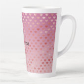 Rosa Rote Herzen Ombre Milchtasse (Rechts)