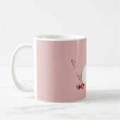 Rosa rote Kirschanhänger-Brille Kaffeetasse (Links)