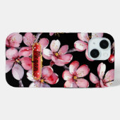 Rosa-rote Kirsche blüht iPhone/iPad-Gehäuse Case-Mate iPhone Hülle (Rückseite (Horizontal))