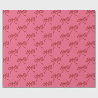 Rosa rote Kokettenbögen minimal und süß Geschenkpapier