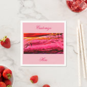 Rosa/rote Lila-Welle Thunder_Cove Serviette (Beispiel)