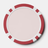 Rosa rote Lippen küssen Pokerchips (Rückseite)