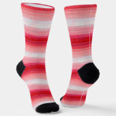 Rosa rote Ombre Streifen Socken (Gewinkelt)