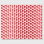 Rosa Rote Rose Bloral Geschenkpapier (Flach)