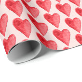 Rosa Rote Rose Bloral Geschenkpapier (Rolleneckpunkt)