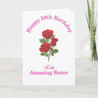 Rosa-rote Rosen unglaubliche Schwester Acryl-Gebur
