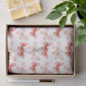 Rosa Rote Schmetterlinge Geburtstag Seidenpapier (Geschenk)
