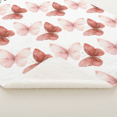 Rosa rote Schmetterlinge Sherpadecke (3/4)