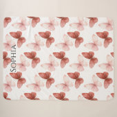 Rosa rote Schmetterlinge Sherpadecke (Vorderseite (Horizontal))