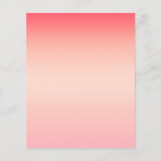 Rosa, rote und gelbe Hintergrundfarbe Flyer (Hinten)