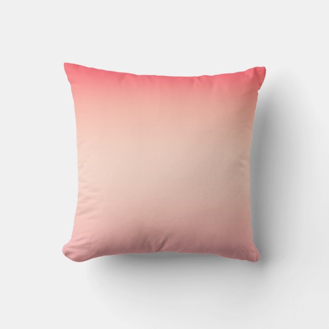 Rosa, rote und gelbe Hintergrundfarbe Kissen (Vorderseite)