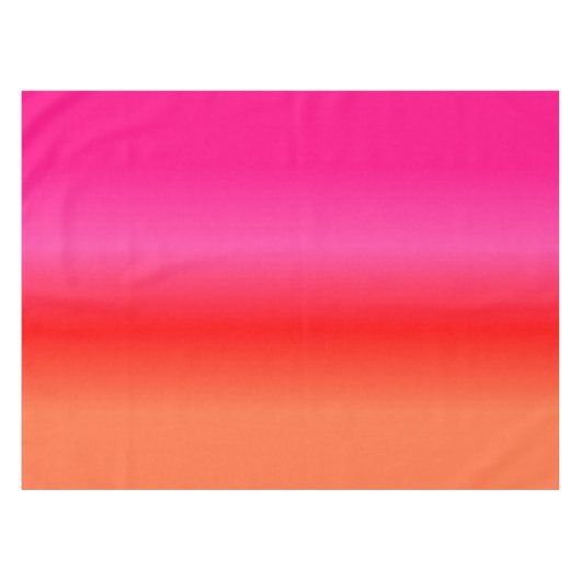 Rosa, rote und orange glänzende Tischdecke (Vorderseite (Horizontal))